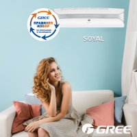 Хиперинверторен климатик Gree GWH18AKC-K6DNA1A-I/GWH18AKC-K6DNA1A-O SOYAL, 18000 BTU, Клас A++ с вкл, снимка 1 - Климатици - 41491522