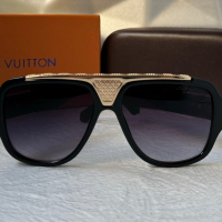 Louis Vuitton висок клас 1:1 мъжки слънчеви очила, снимка 6 - Слънчеви и диоптрични очила - 44913491