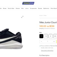 маратонки Nike COURT LITE JR VAPOR PRO номер 35, снимка 2 - Детски маратонки - 41245020