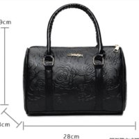 Комплект от 6 броя луксозни дамски чанти /Цвят: Черен;, снимка 8 - Чанти - 42385718