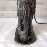 Стара дървена лампа - птица - дърворезба - Антика  , снимка 11 - Антикварни и старинни предмети - 42460360