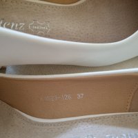 Черно-бели обувки 37 номер ежедневни удобен ток еко кожени  , снимка 5 - Дамски ежедневни обувки - 41655825