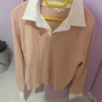 НОВА! Дамска Блуза с Яка, снимка 1 - Блузи с дълъг ръкав и пуловери - 44624376