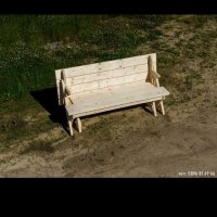 Дървена сгъваема маса с две пейки, снимка 4 - Градински мебели, декорация  - 34589847