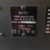 BASF D 6135 HIFI VINTAGE STEREO CASSETTE DECK MADE IN GERMANY , снимка 5 - Декове - 41791538