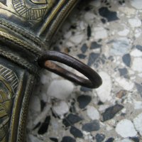 Османска бронзова барутница за дълъг бой, снимка 6 - Антикварни и старинни предмети - 34454653