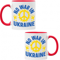 Чаша NO WAR IN UNKRAINE, снимка 5 - Чаши - 36177431