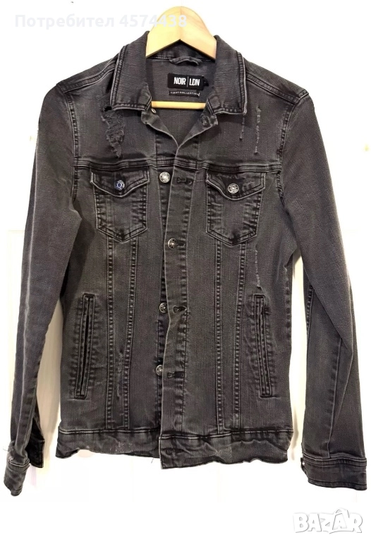 Оригинално Дамско Дънкено Яке Denim Noir Lon S, снимка 1