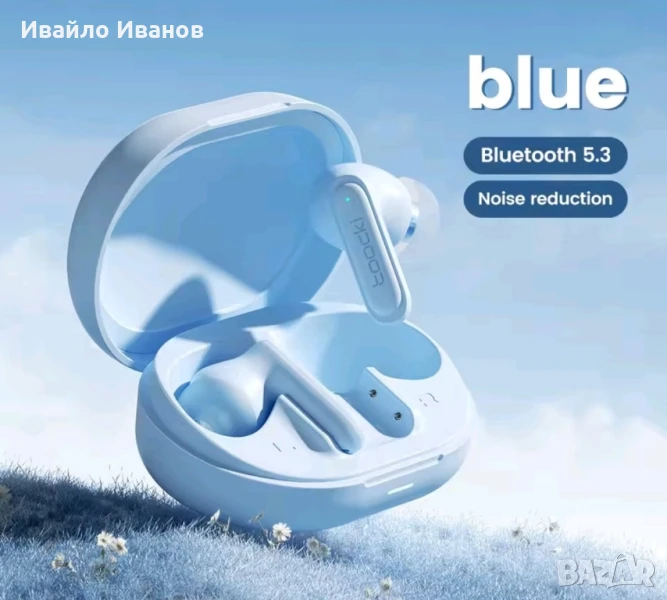 Блутут слушалки Toocki TWS + ANC + ENC, снимка 1