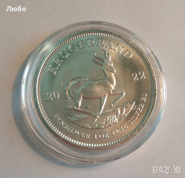 КРЮГЕРРАНД 2022, 1 унция (31,1 грама) сребро, чисто нова монета, снимка 1