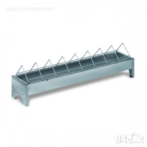 	Галванизирана хранилка за птици с широки отделения, снимка 1