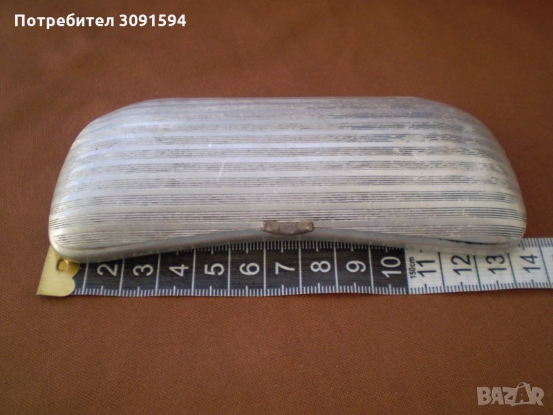 Стара калъфка за очила метал-алуминий , снимка 1