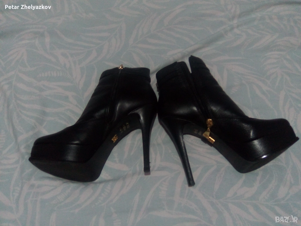 Елегантна дамска боти от естествена кожа., снимка 1
