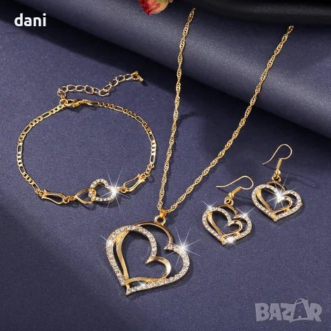 Колие,обеци и гривна , снимка 1