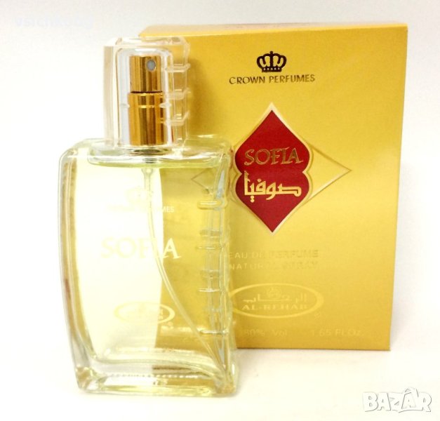 Дълготраен арабски парфюм  Al Rehab 50 ml SOFIA Лилии, рози, божури, лимонена трева 0% алкохол, снимка 1