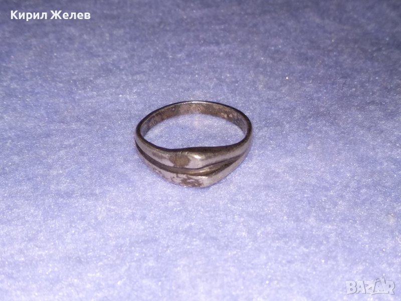 СТАР СРЕБЪРЕН АР НУВО СТИЛ ПРЪСТЕН ВИСОКА ПРОБА СРЕБРО 29378, снимка 1