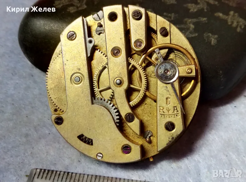 МЕХАНИЗЪМ от РЯДЪК СТАР МОДЕЛ ШВЕЙЦАРСКИ ДЖОБЕН ЧАСОВНИК с РИМСКИ ПОРЦЕЛАНОВ ЦИФЕРБЛАТ 49694, снимка 1