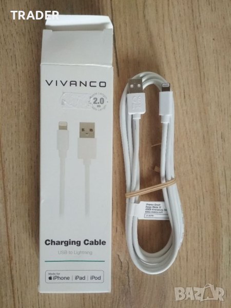 зарядно кабел за зареждане USB to lightning  за IPhone Ipad Ipod, снимка 1