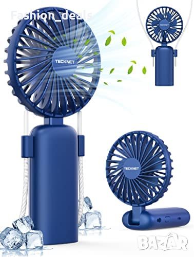 Нов Преносим вентилатор за дом, офис, пътуване къмпинг с USB Акумулаторен, снимка 1