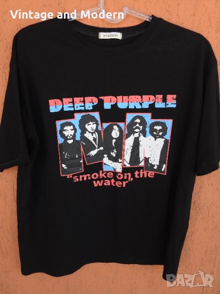 Тениска Deep Purple Smoke on the water (M) , снимка 1