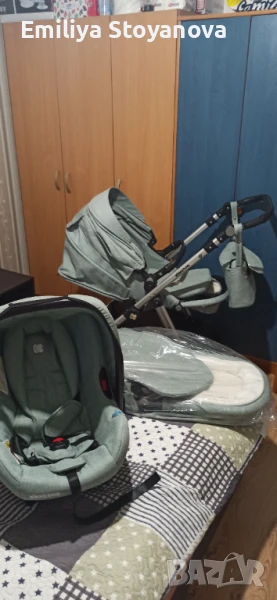 Комбинирана бебешка количка 3 в 1, снимка 1