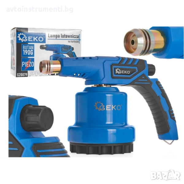 Горелка газова  с пиезо запалване за патрони Profi 190g - 97002G, снимка 1