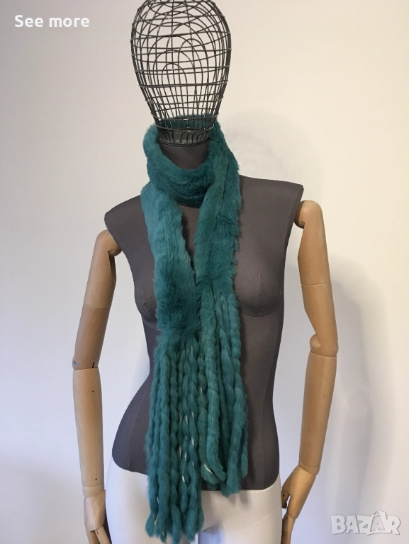 Шал с естествен косъм от заек, снимка 1