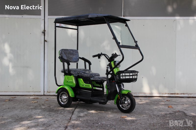 Електрическа Tриместна Tриколка С Таван X1 1500W Green Nova Electric, снимка 1