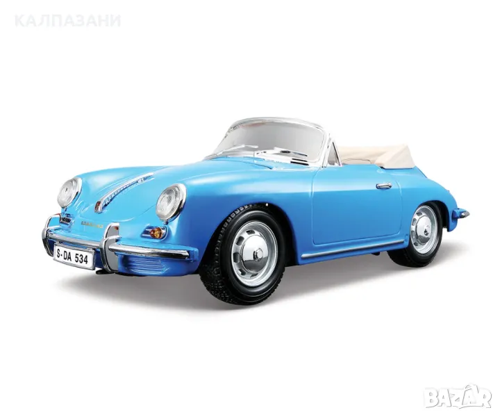 Bburago Plus - модел на кола 1:18 - Porsche 356B Cabriolet 18 12025, снимка 1