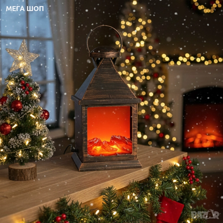 LED Камина-фенер с ефект на тлеещи въглени, снимка 1