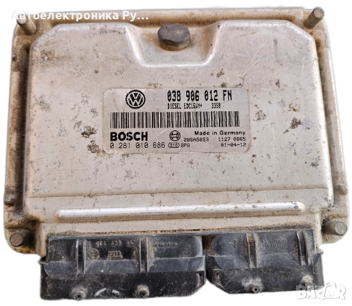 компютър SEAT LEON TOLEDO 1.9 TDI ALH 038 906 012 FN, 038906012FN, BOSCH, 0 281 010 686,28SA5093, снимка 1