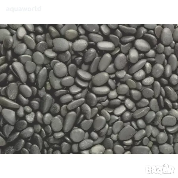 "ПРОМОЦИЯ" Грунд Естествен речен пясък "Black River" 4-6мм 2кг, снимка 1