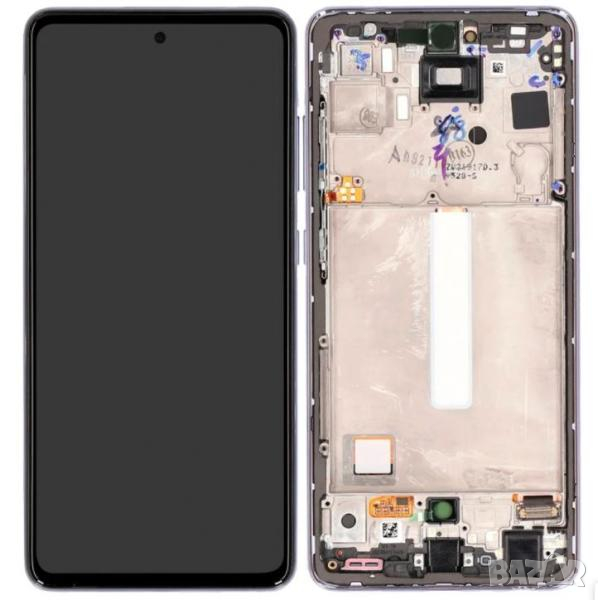 LCD Дисплей за Samsung SM-A528 / A52s 5G 2021 / GH82-26861C / GH82-26863C / Тъч скрийн / Виолетов / , снимка 1
