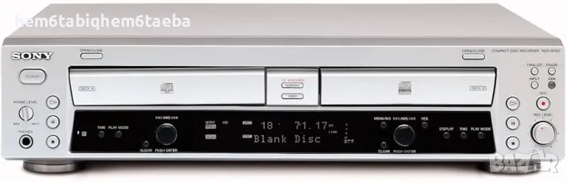 За Sony CD-Audio рекордери - обучено дистанционно управление, снимка 1