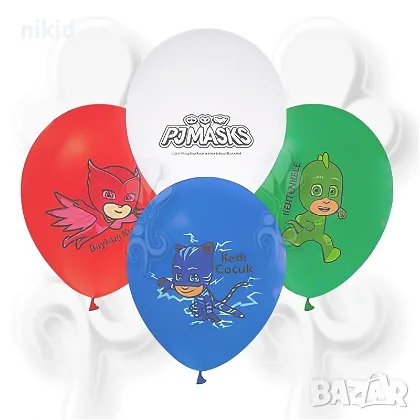 PJMASKS PJ Masks PJ Mask герои латекс балон парти рожден ден, снимка 1