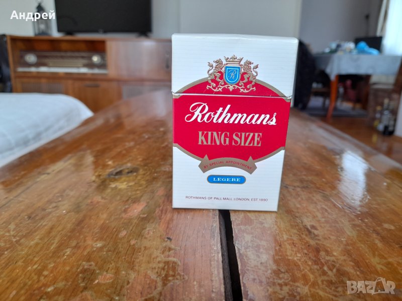 Стара кутия от цигари Rothmans #2, снимка 1