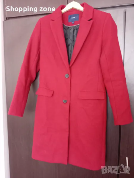 Стилно палто в бордо на Kiabi, снимка 1