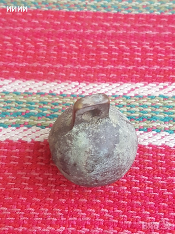 Бронзова хлопка звънец орехче 4, снимка 1