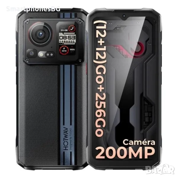 HOTWAV Cyber 15 Супер тънък 24GB RAM 256GB ROM, 200MP, с IP68 защита, снимка 1