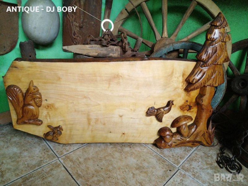 Голяма дървена табела за хижа,ръчна изработка - дърворезба , снимка 1
