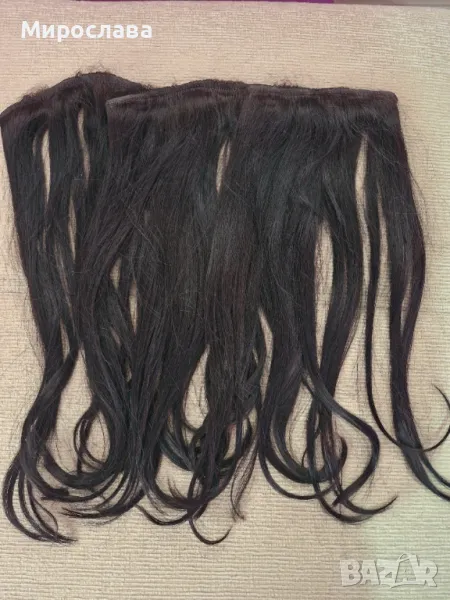 Естествена черна коса и тъмно кестенява, снимка 1