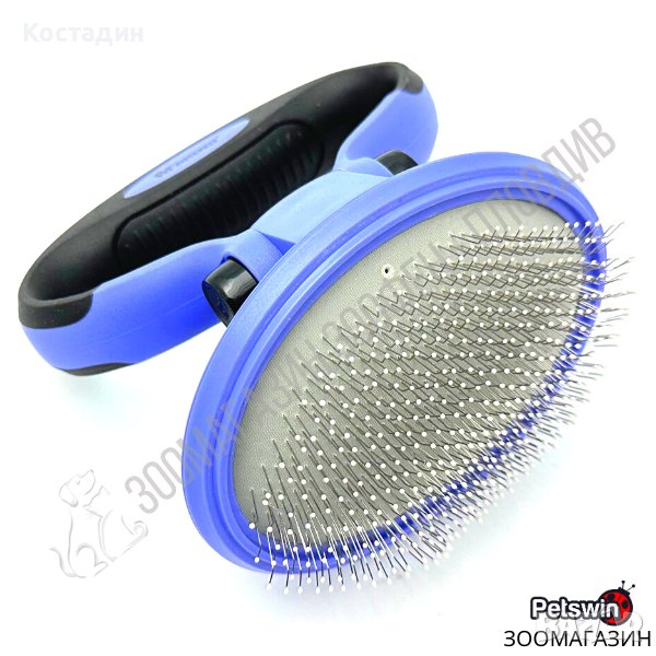 Четка за Куче/Коте - Сгъваема - Slicker Brush Foldable - Pet Interest, снимка 1