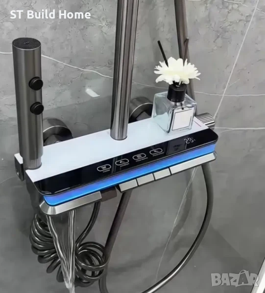 Луксозна Душ Система с 4 Изхода + LED Осветление и Цифров Дисплей, снимка 1