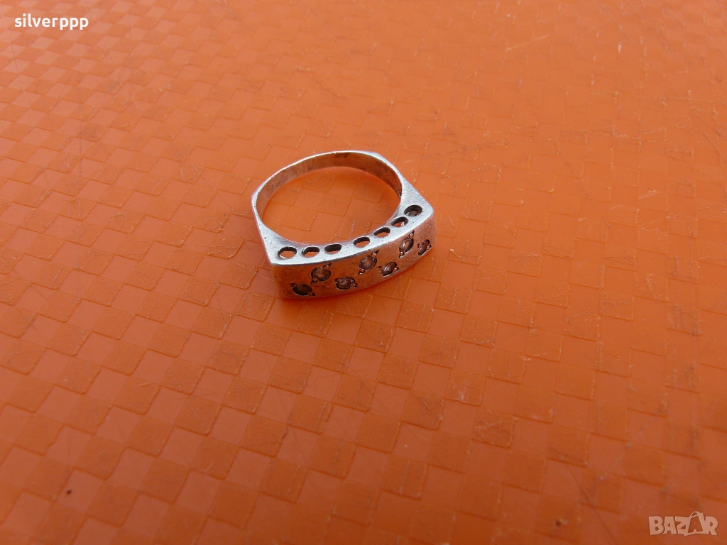  Сребърен пръстен - 6 , снимка 1