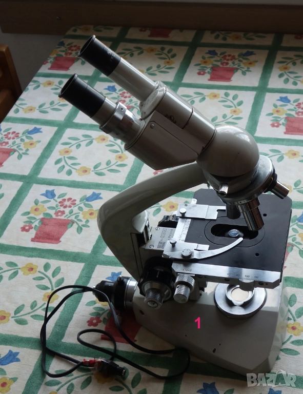 Микроскоп PZO с оптика Karl Zeiss Jena, снимка 1