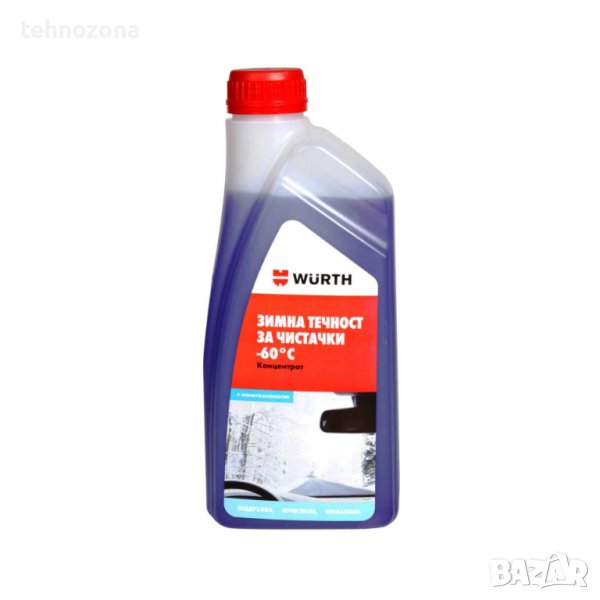 Зимна течност за чистачки концентрат WÜRTH PLUS етанолова -60°C, 1 л., снимка 1