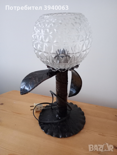 Стара лампа от ковано желязо, снимка 1