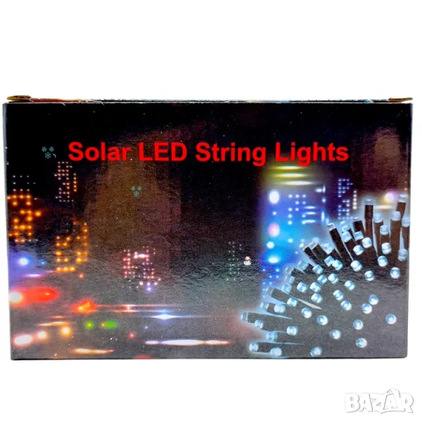 Соларни LED лампи, 10 метра за декорация, снимка 1