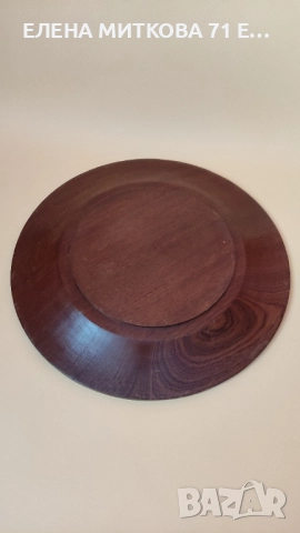 Резбована дървена чиния/фруктиера, снимка 4 - Декорация за дома - 51503346