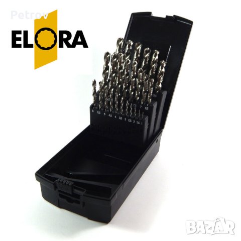 ELORA HSS-G - Germany - ЧИСТО НОВ PROFI-SET 25 Свредла 1-13 mm в Касета /ORIGINAL ELORA GERMANY !!!!, снимка 2 - Бормашини - 40728383